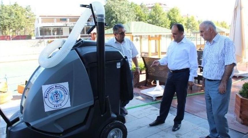 Beyşehir&rsquo;de Vakumlu S&uuml;p&uuml;rge Aracı Hizmette