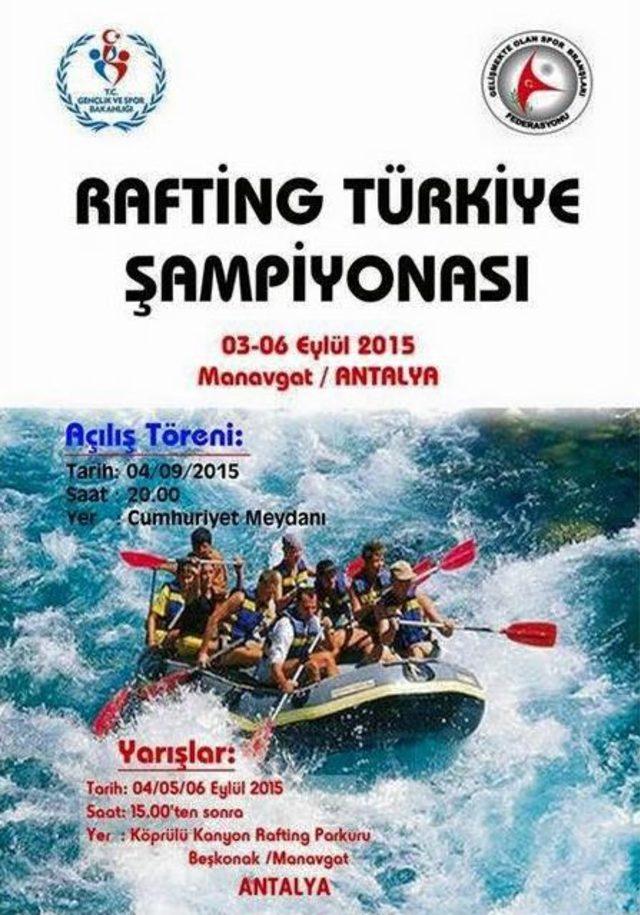 Türkiye Rafting Şampiyonası Köprülü Kanyon’da Başlıyor