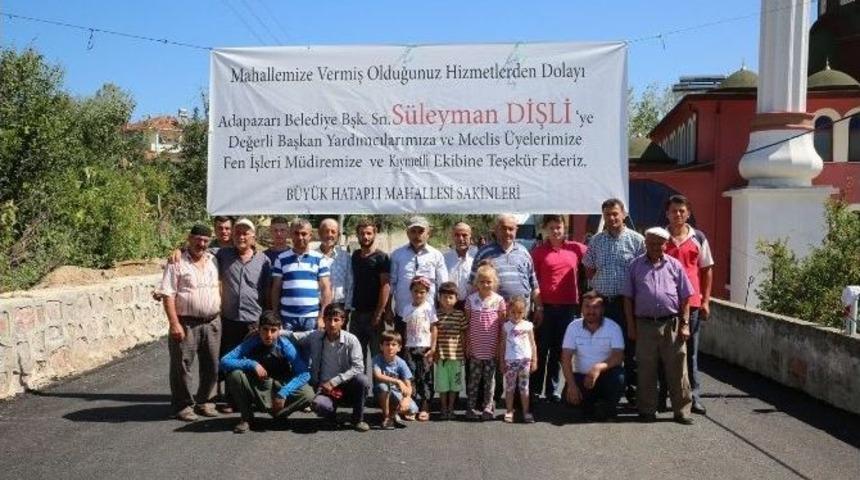 B&uuml;y&uuml;khatıplı&rsquo;dan, Başkan Dişli&rsquo;ye Afişli Teşekk&uuml;r