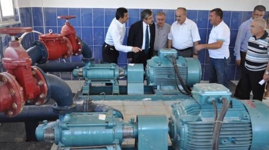 Başkan Ve Meclis &Uuml;yeleri İ&ccedil;me Suyu Deposunda İnceleme Yaptı