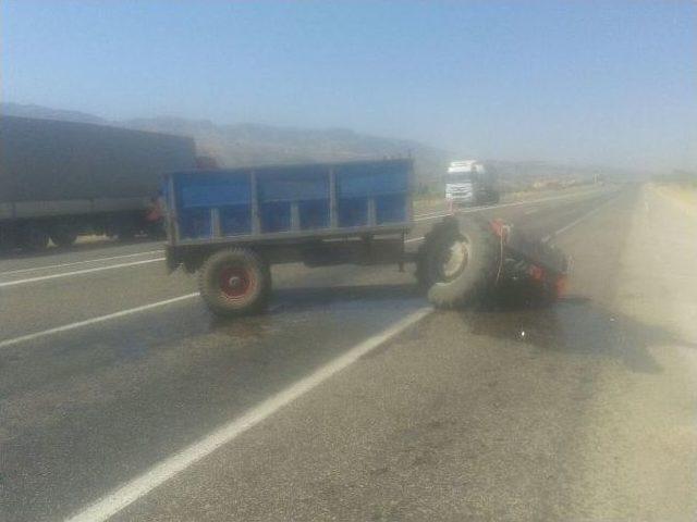 Adıyaman’da Tır, Traktörü Biçti: 1 Ağır Yaralı