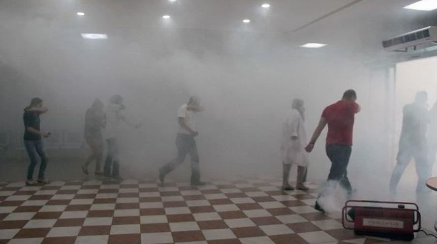 Tıp Merkezi&rsquo;nde Yangın Alarmı