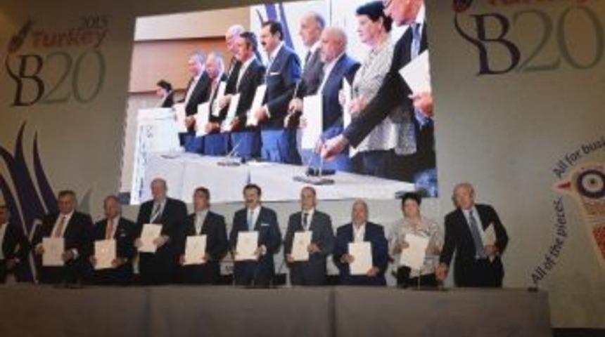 B20 İle L20 Ortak Deklarasyon İmza T&ouml;reni Yapıldı