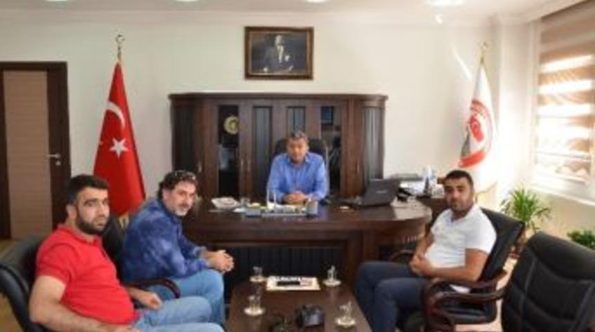 Silvan&rsquo;da Gazetecilerden Kaymakama Ziyaret