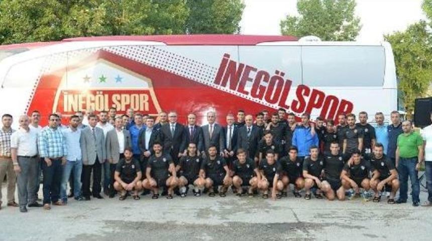 Bursa B&uuml;y&uuml;kşehir Belediyesi&rsquo;Nden İneg&ouml;lspor&rsquo;A Takım Otob&uuml;s&uuml;