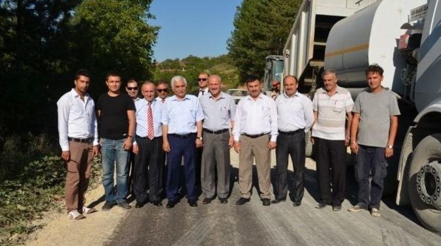 Alimoğlu Asfalt &Ccedil;alışmalarını İnceledi