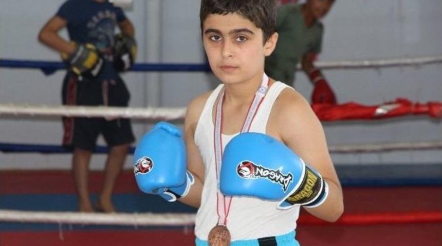 Silopili Boks&ouml;r Hamza Yeren T&uuml;rkiye &Uuml;&ccedil;&uuml;nc&uuml;s&uuml; Oldu