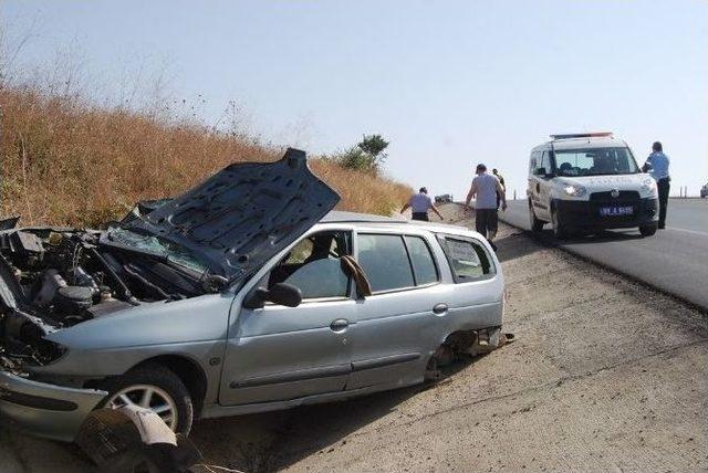 Tekirdağ’da Otomobil Yoldan Çıktı: 1 Ağır Yaralı