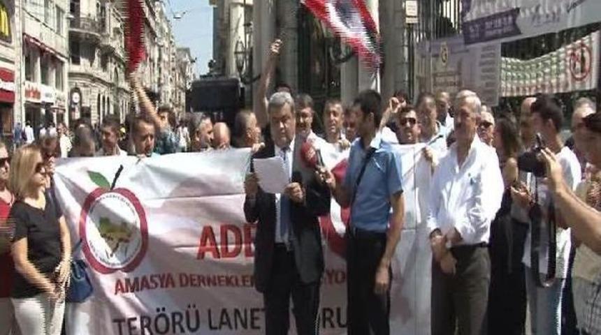 Beyoğlu'nda Ter&ouml;re Tepki Eylemi...