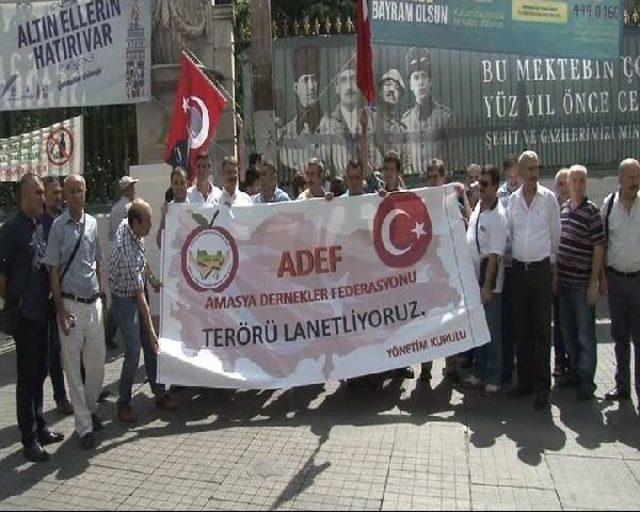 Beyoğlu'nda Teröre Tepki Eylemi...