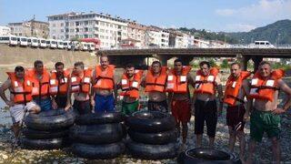 Solaklı Deresi Şambrel Raftingle Coştu