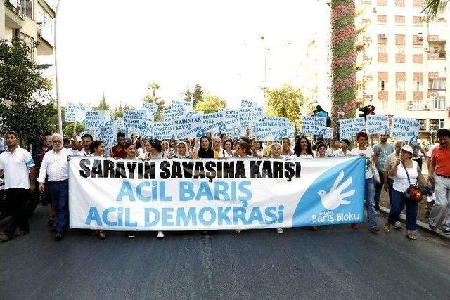 Bin Kişilik “barış Bloku” Barış İçin Yürüdü