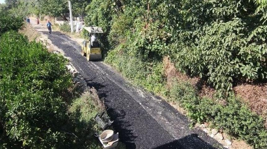 &Ouml;zdere&rsquo;de Bozuk Yollar Yenilendi