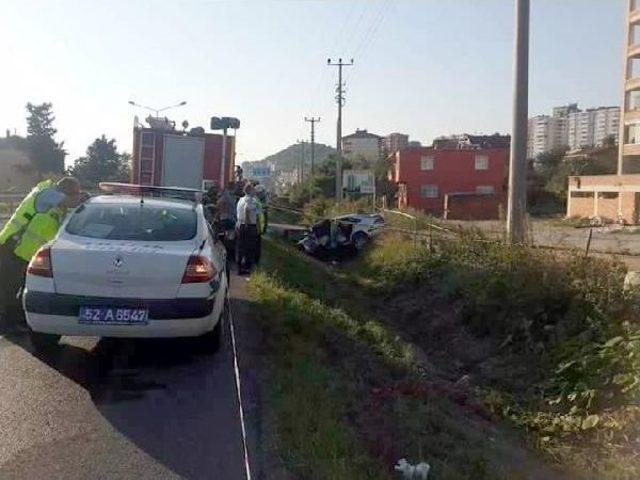 Ordu'da Otomobil Yağmur Suyu Kanalına Düştü: 4 Öldü