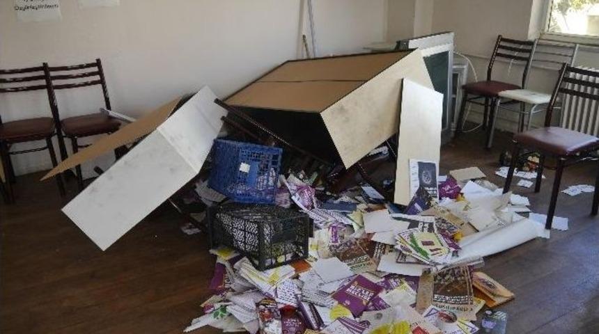 Edirne&rsquo;de Hdp Binasına Saldırı