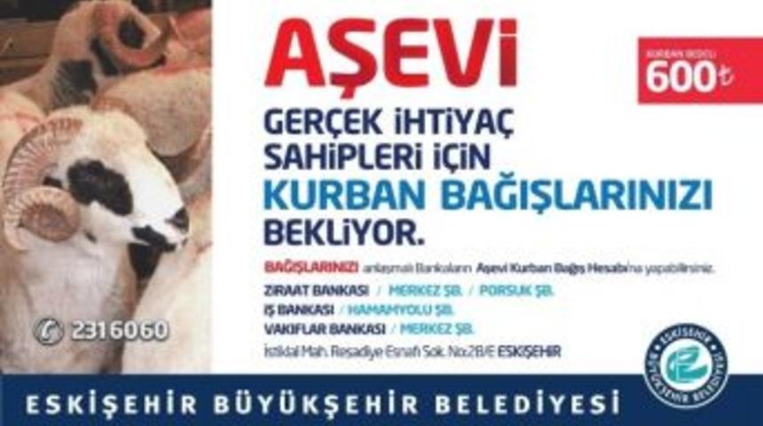 B&uuml;y&uuml;kşehir Belediyesi Aşevi Kurban Bağışlarını Bekliyor