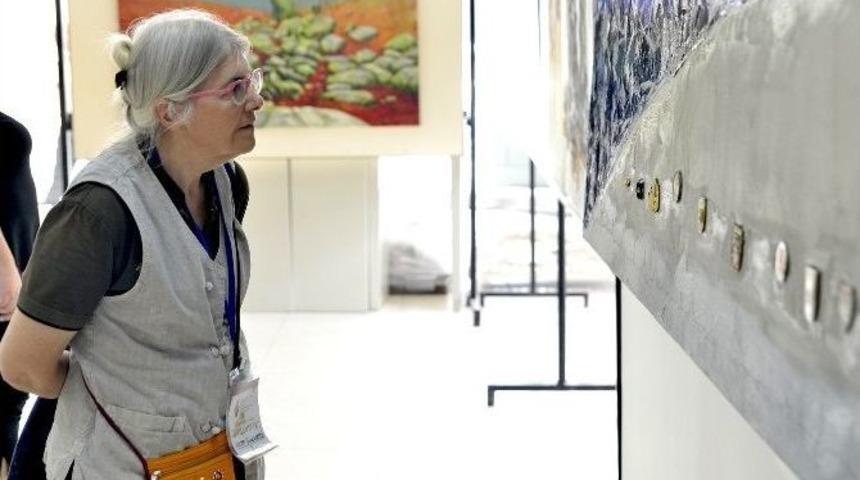 Sempozyum Sanat&ccedil;ılarından Başkan Ata&ccedil;&rsquo;a Ziyaret