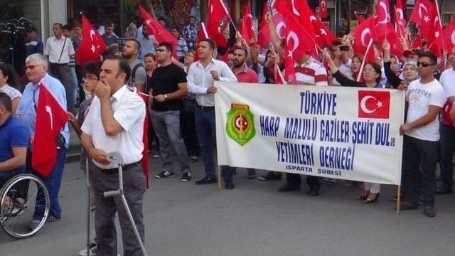 Isparta’da Teröre Lanet Yürüyüşü