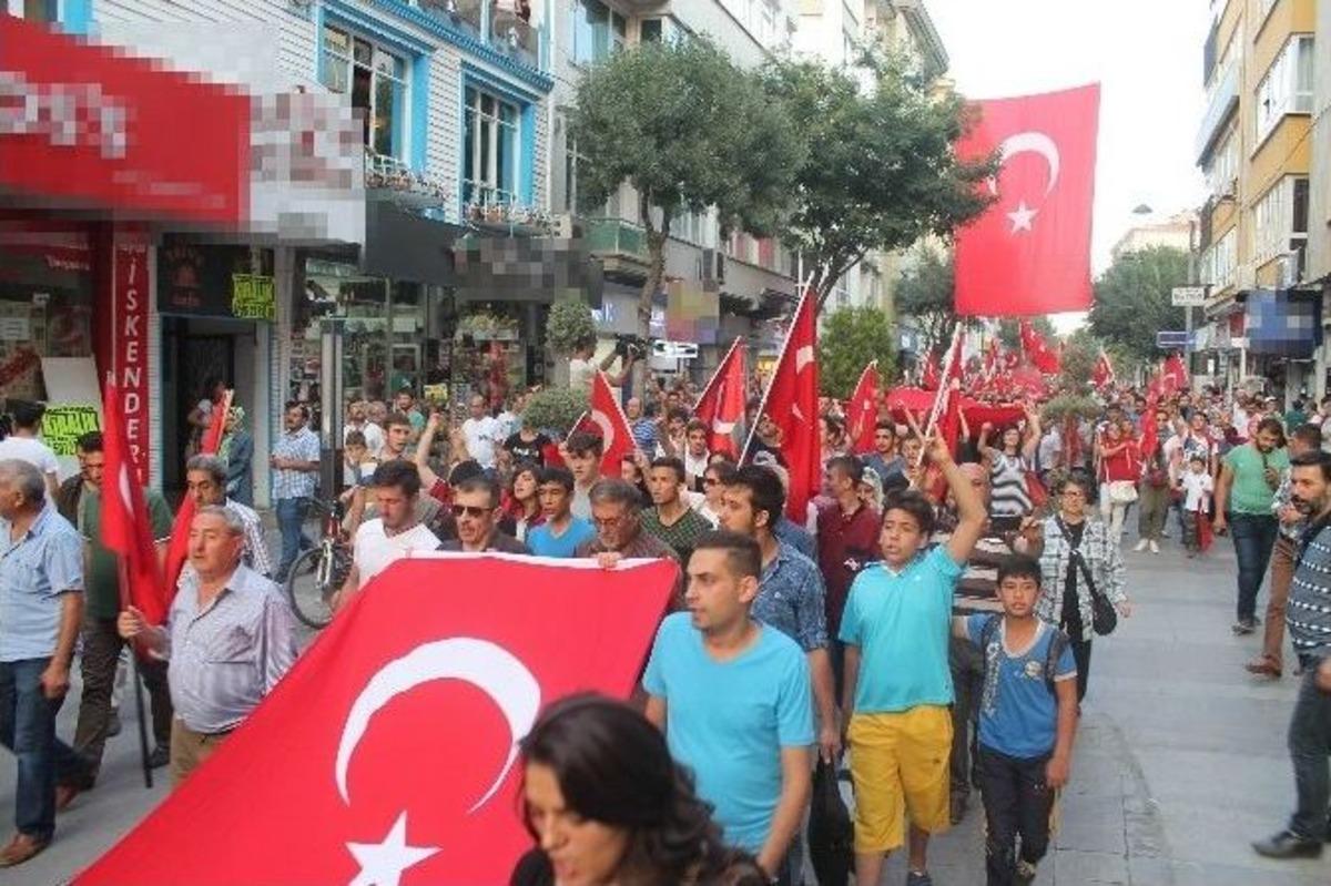 Konya&rsquo;da Ter&ouml;r&uuml; Protesto Y&uuml;r&uuml;y&uuml;ş&uuml; D&uuml;zenlendi