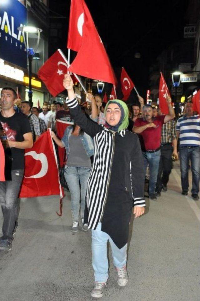 Bartın'da Teröre Tepki Yürüyüşü