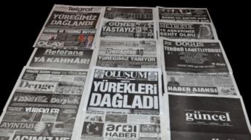 Gaziantep Basını Yas İlan Etti