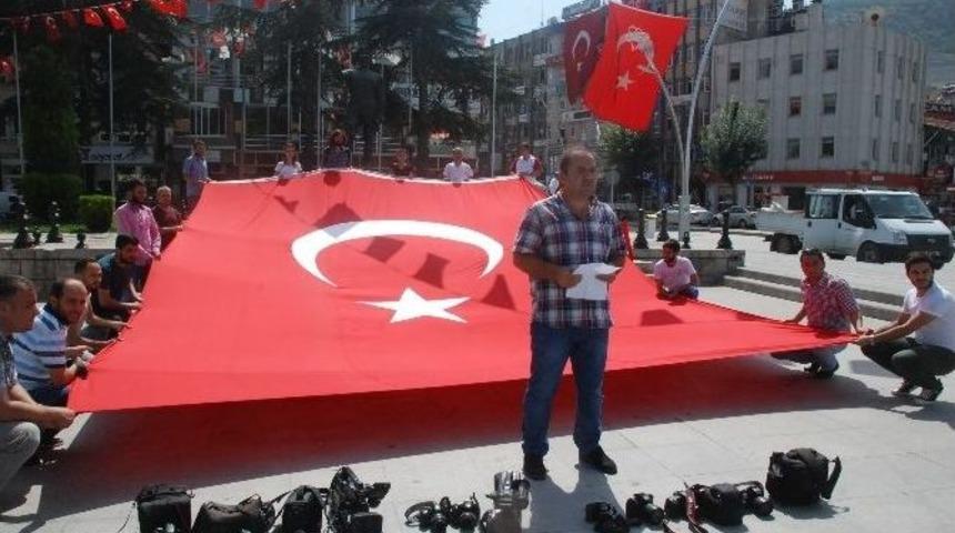 Tokat&rsquo;ta Ter&ouml;r Protesto Edildi