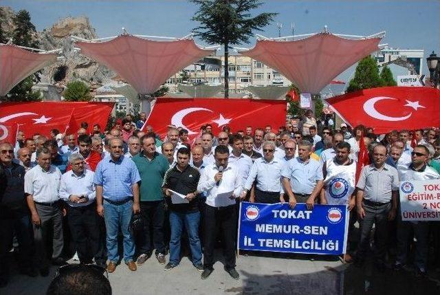 Tokat’ta Terör Protesto Edildi