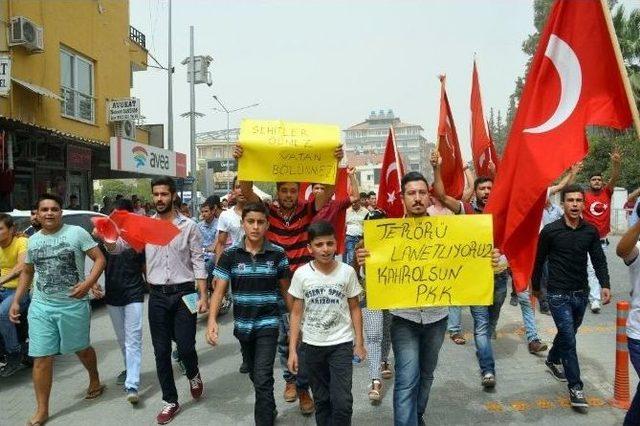 Reyhanlı’da Teröre Tepki Eylemi