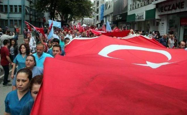 Zonguldak'ta Teröre Tepki Yürüyüşü