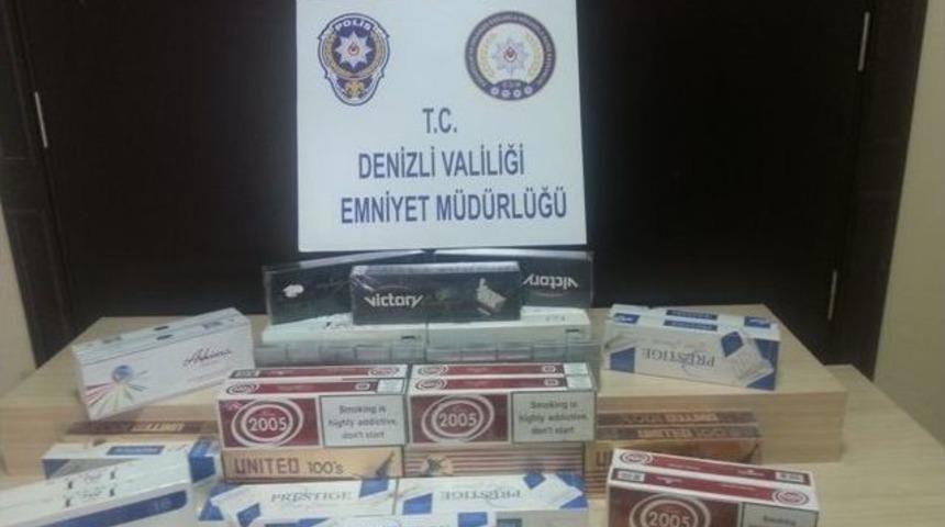 Denizli&rsquo;de Ka&ccedil;ak Sigara Operasyonu: 13 G&ouml;zaltı