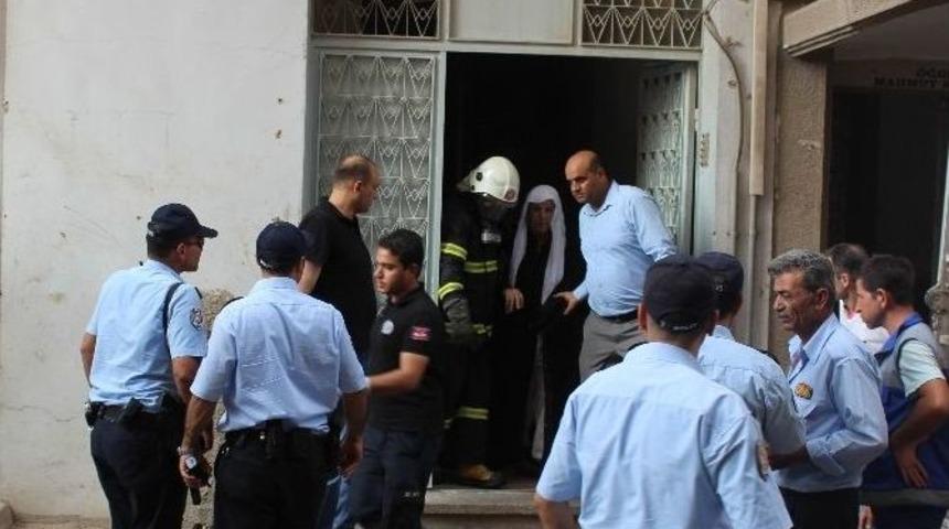 Suriyeli Kadın, T&uuml;p&uuml;n Alev Alması Sonucu Yaralandı