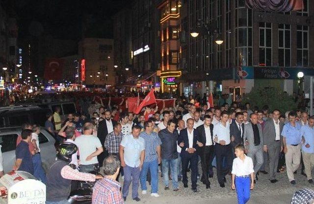 Rize’de Teröre Lanet Yürüyüşü