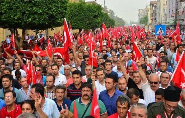 Adana'da 3 Bin Kişilik Terör Protestosu (2)