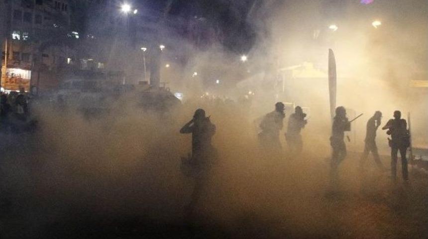 Antalya&rsquo;da Ter&ouml;r Protestosuna Polis M&uuml;dahale Etti