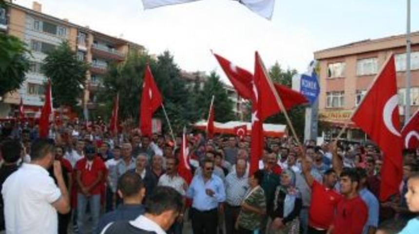 Kulu&rsquo;da Şehitlere Saygı, Ter&ouml;re Lanet Y&uuml;r&uuml;y&uuml;ş&uuml;
