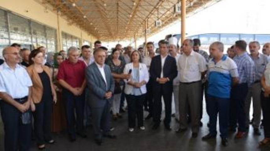 Eş Başkanlar Otob&uuml;s Firmalarını Ziyaret Etti