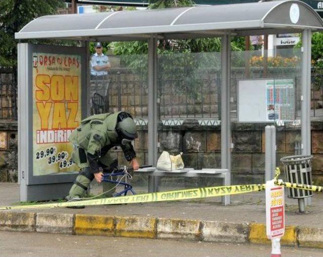 Giresun'da Şüpheli Çanta Fünyeyle Patlatıldı