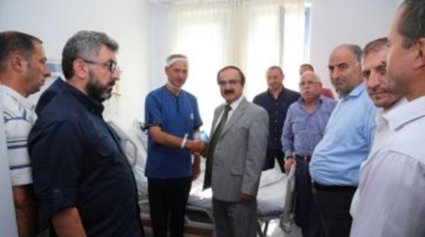 Vali Coş&rsquo;tan Başkan Dişli&rsquo;ye Ge&ccedil;miş Olsun Ziyareti