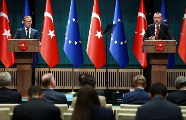 Ab Konseyi Başkanı Tusk Cumhurbaşkanlığı Külliyesi'nde (2)