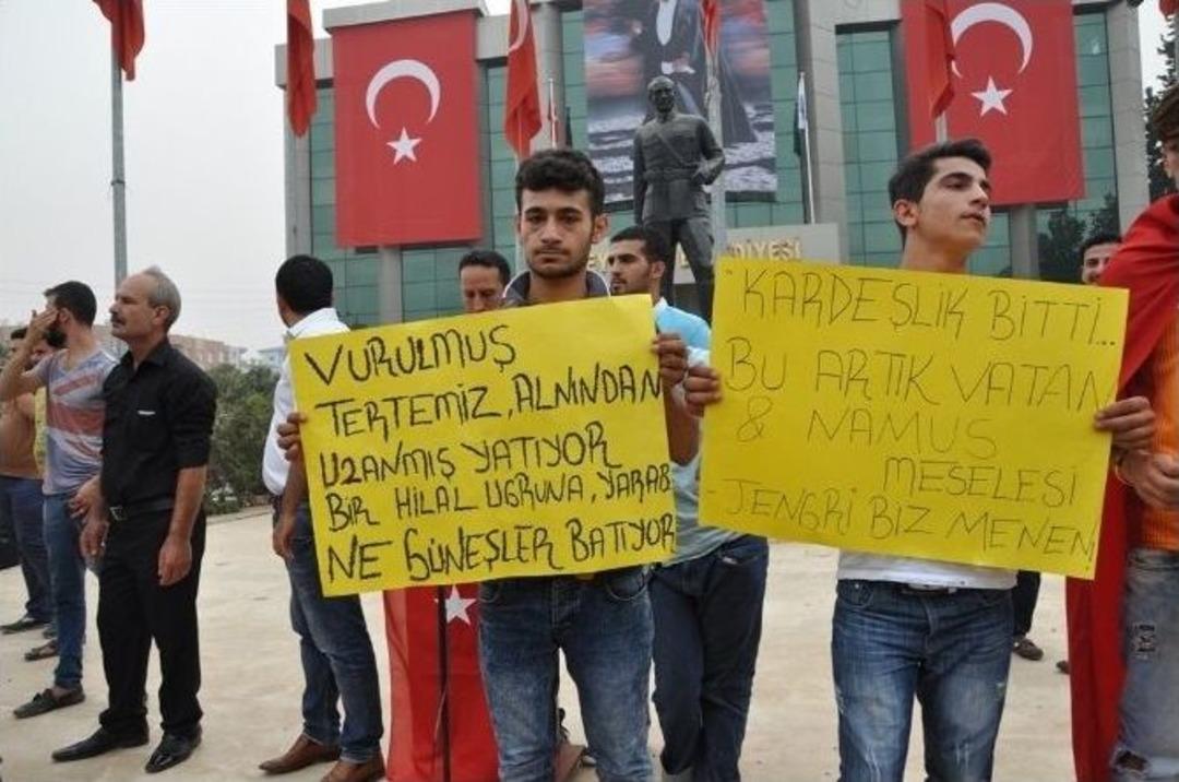 Reyhanlı&rsquo;da Ter&ouml;re Lanet Eylemi