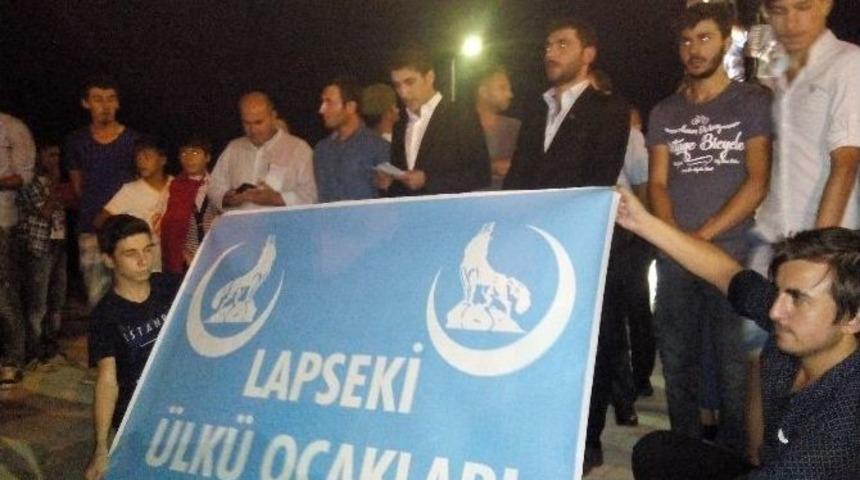 Lapseki&rsquo;de Şehitlere Saygı Y&uuml;r&uuml;y&uuml;ş&uuml;