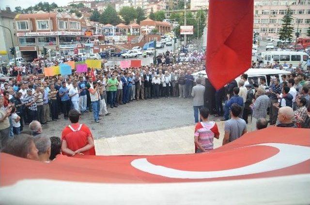 Tosya Ülkü Ocağı Pkk Terör Örğütünü Pretosto Mitingi Yaptı