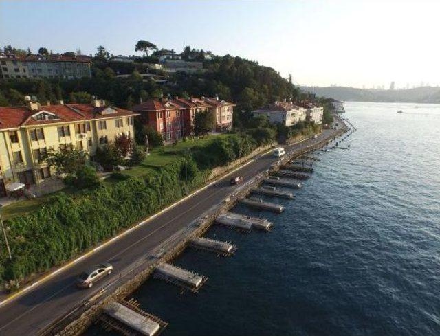 İstanbul Boğazı'nda Çubuklu-Kanlıca Arasına Kazıklı Yaya Yolu