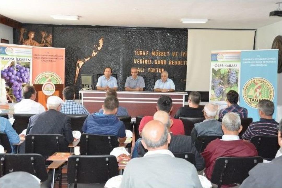 Tekirdağlı &Ccedil;ift&ccedil;ilere Yeni Beş &Uuml;z&uuml;m &Ccedil;eşidi Tanıtıldı