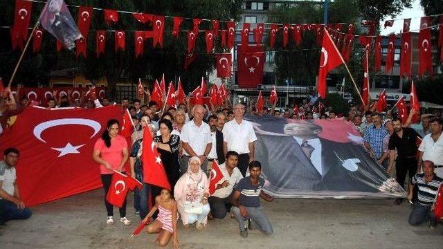 İncirliova’da Terör Protestosu