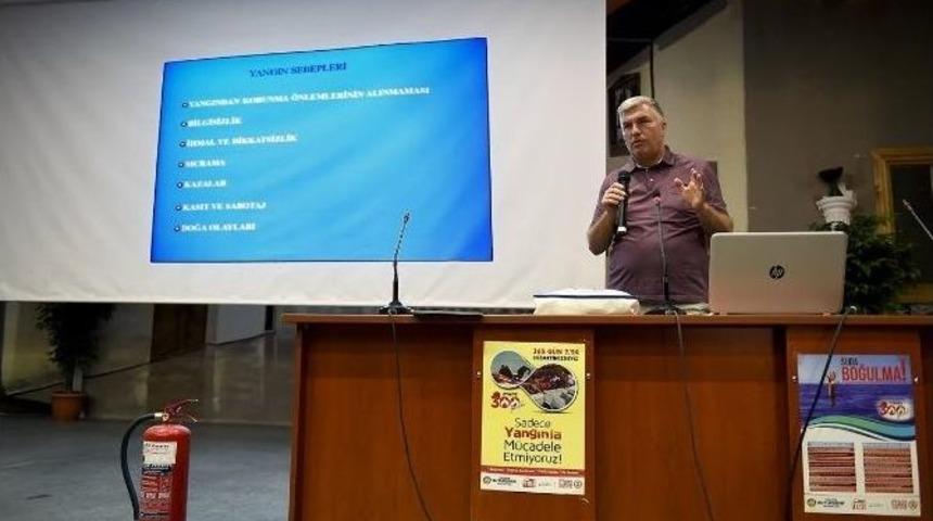 Mahalle Muhtarlarına Yangın Eğitimi Verildi