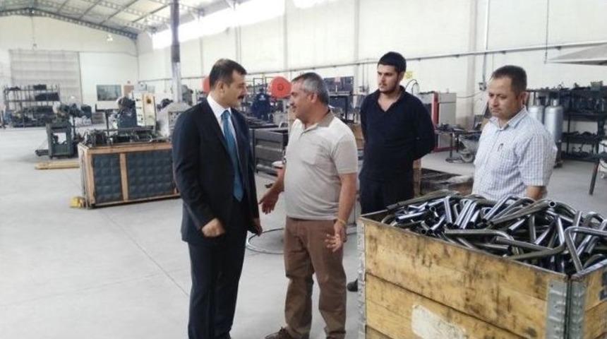 Sungurlu Kaymakamı Osb&rsquo;de İncelemelerde Bulundu