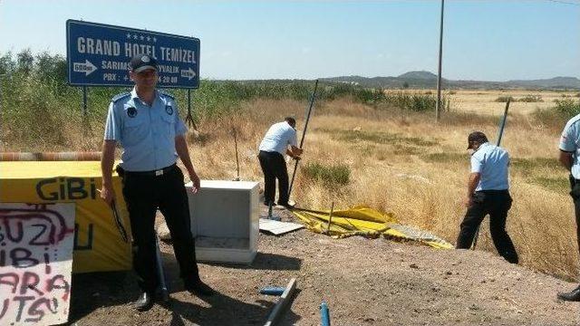 Anayol Üzerindeki Karadut Satıcılarına Zabıta Operasyonu