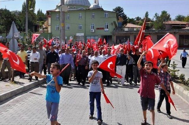 Bayat’ta Teröre Lanet Yürüyüşü