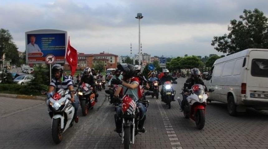 Motosikletliler Ter&ouml;r Saldırılarına Tepki G&ouml;sterdi